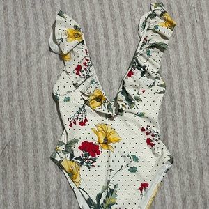 V cut high rise one piece